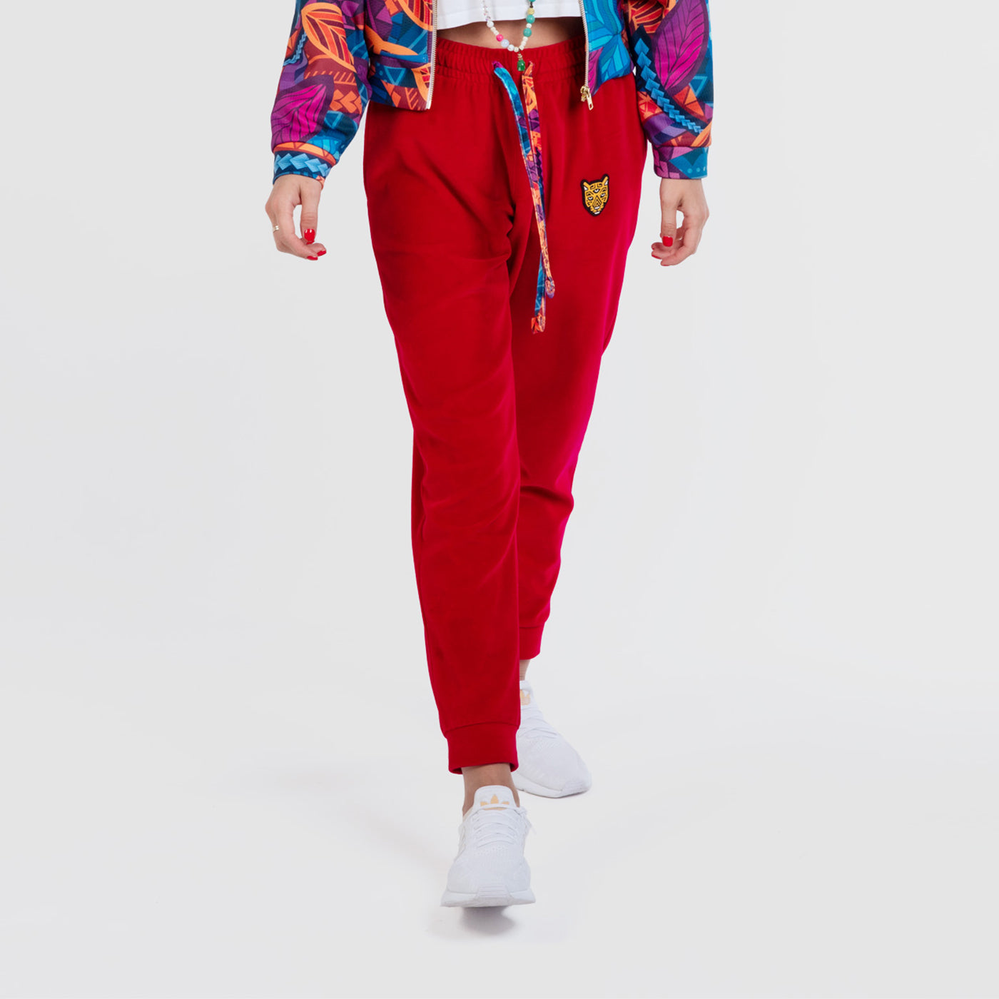 Colorful Artistic Female Velour Pants Womens Clothing | by AWAKEN ART