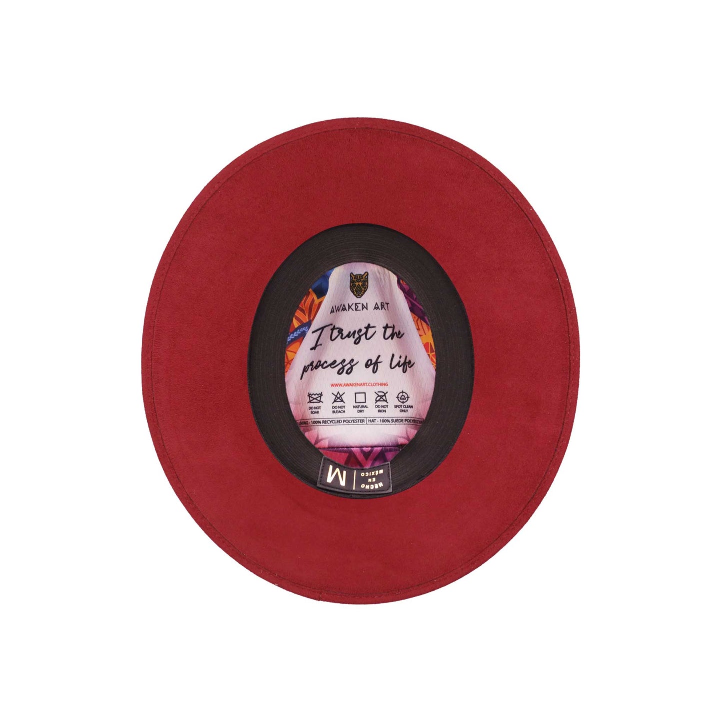 AWAKEN ART Red Hats Bands Fedora Unique Design