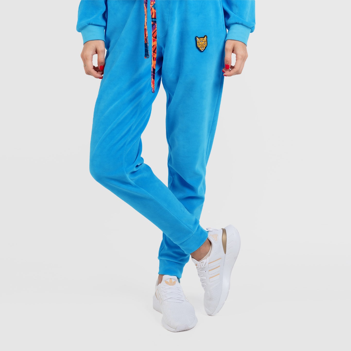 Blue Female Velour Sets Unique Style Artistic Womens Clothing | by AWAKEN ART