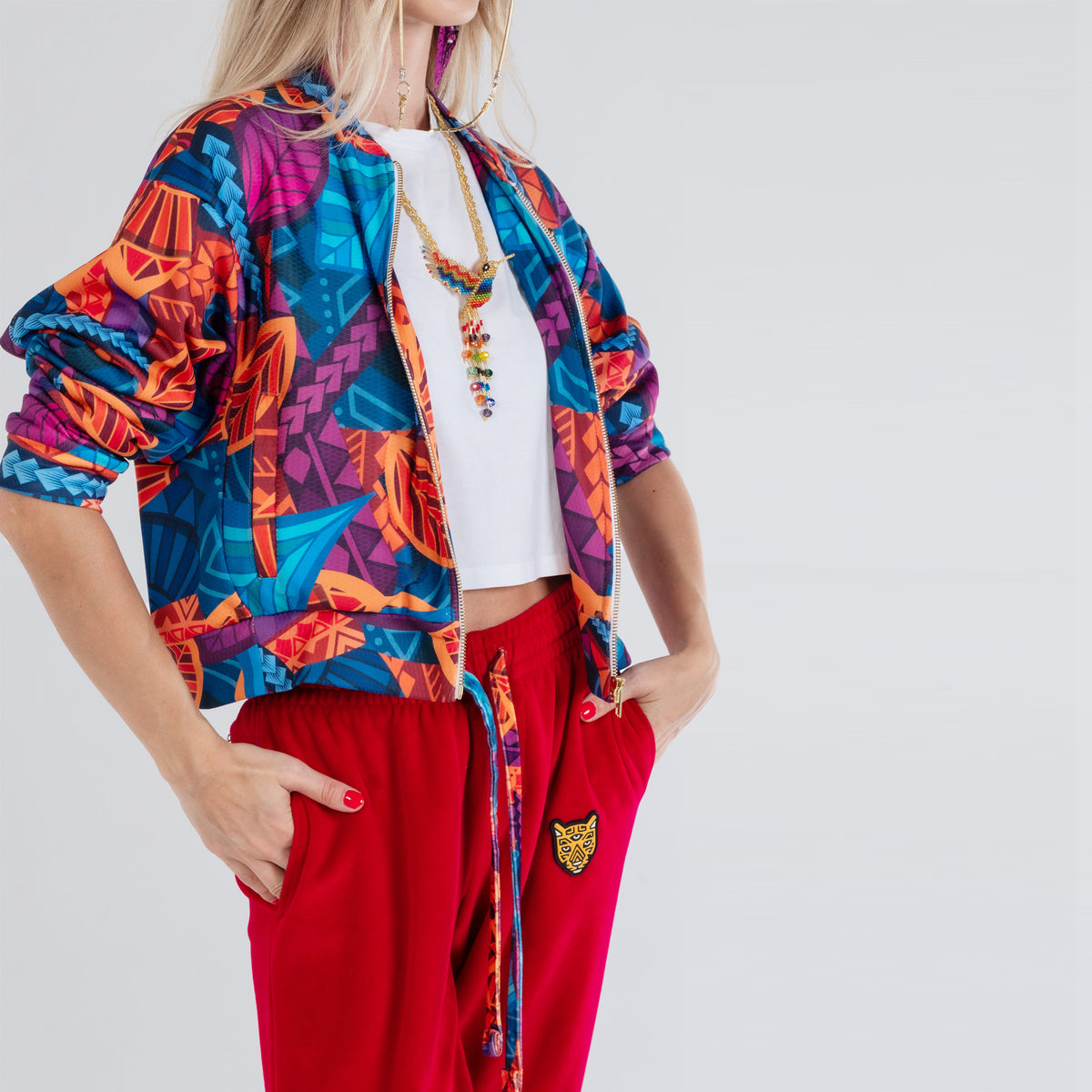 Artistic Female Colorful Velour Style 2 Womens Clothing | by AWAKEN ART