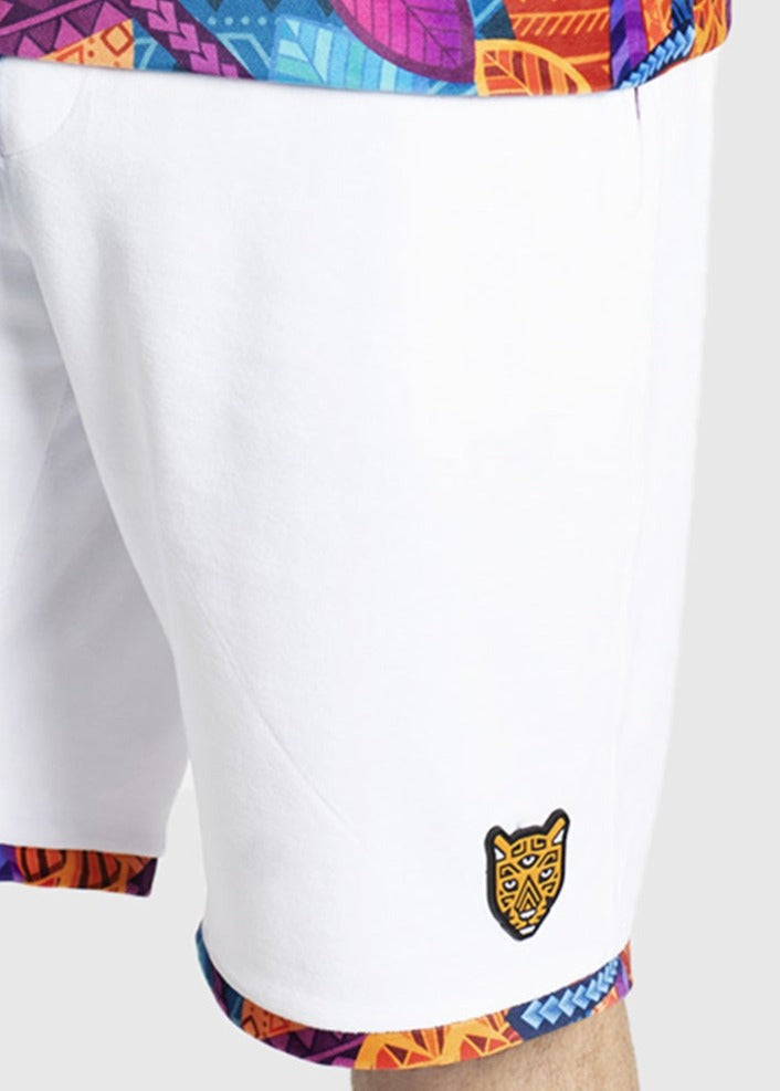 White Shorts Mens Clothing Velour Unique Outfit | by AWAKEN ART