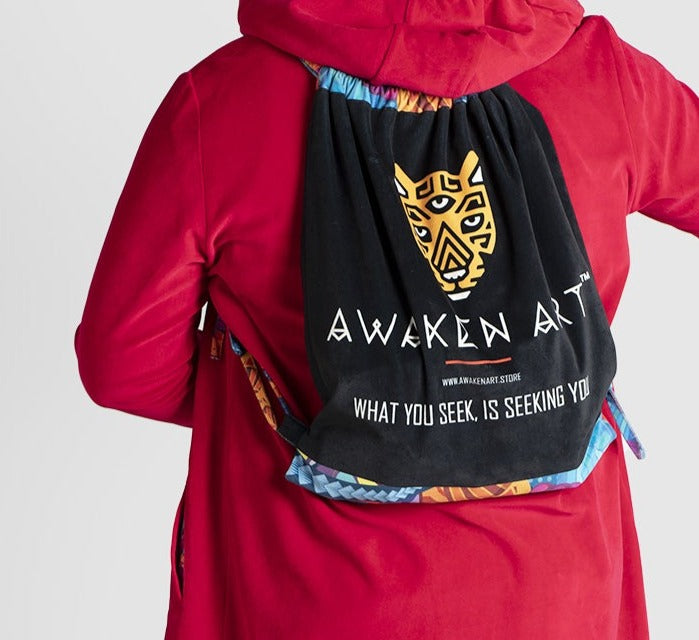 AWAKEN ART Velour Bag