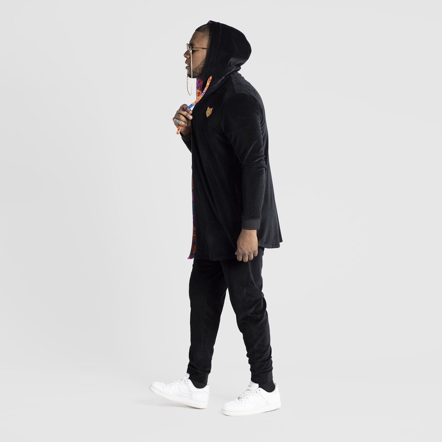 Mens Cardigan Black Stylish Outfit Unique Quality Design | by AWAKEN ART