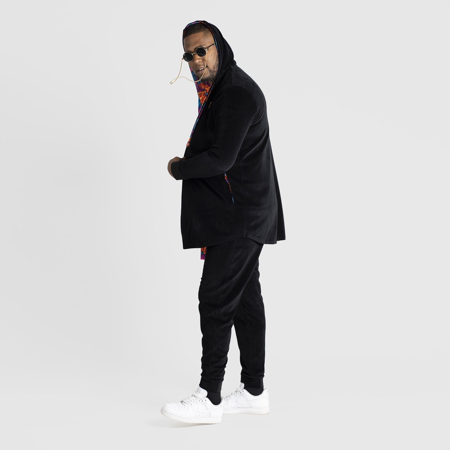 Mens Cardigan Black Stylish Outfit Unique Quality Design | by AWAKEN ART