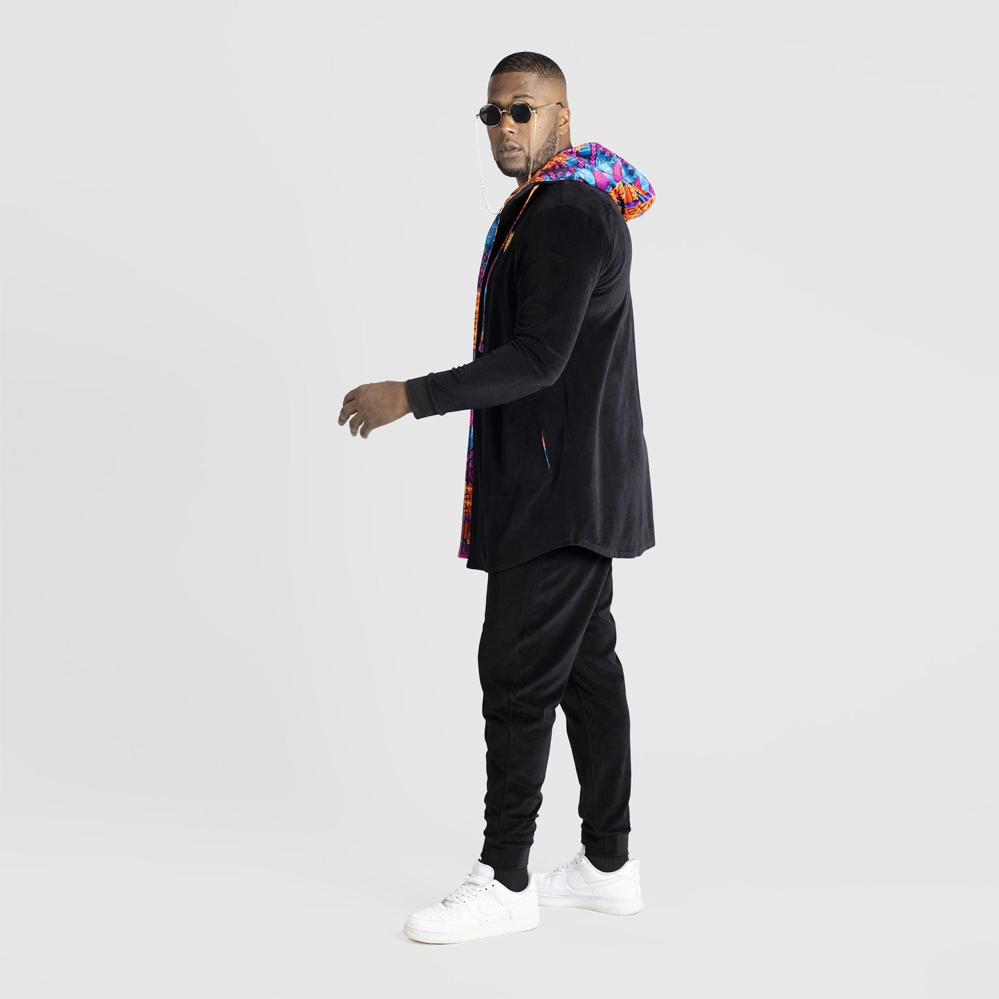 Mens Cardigan Black Stylish Outfit Unique Quality Design | by AWAKEN ART