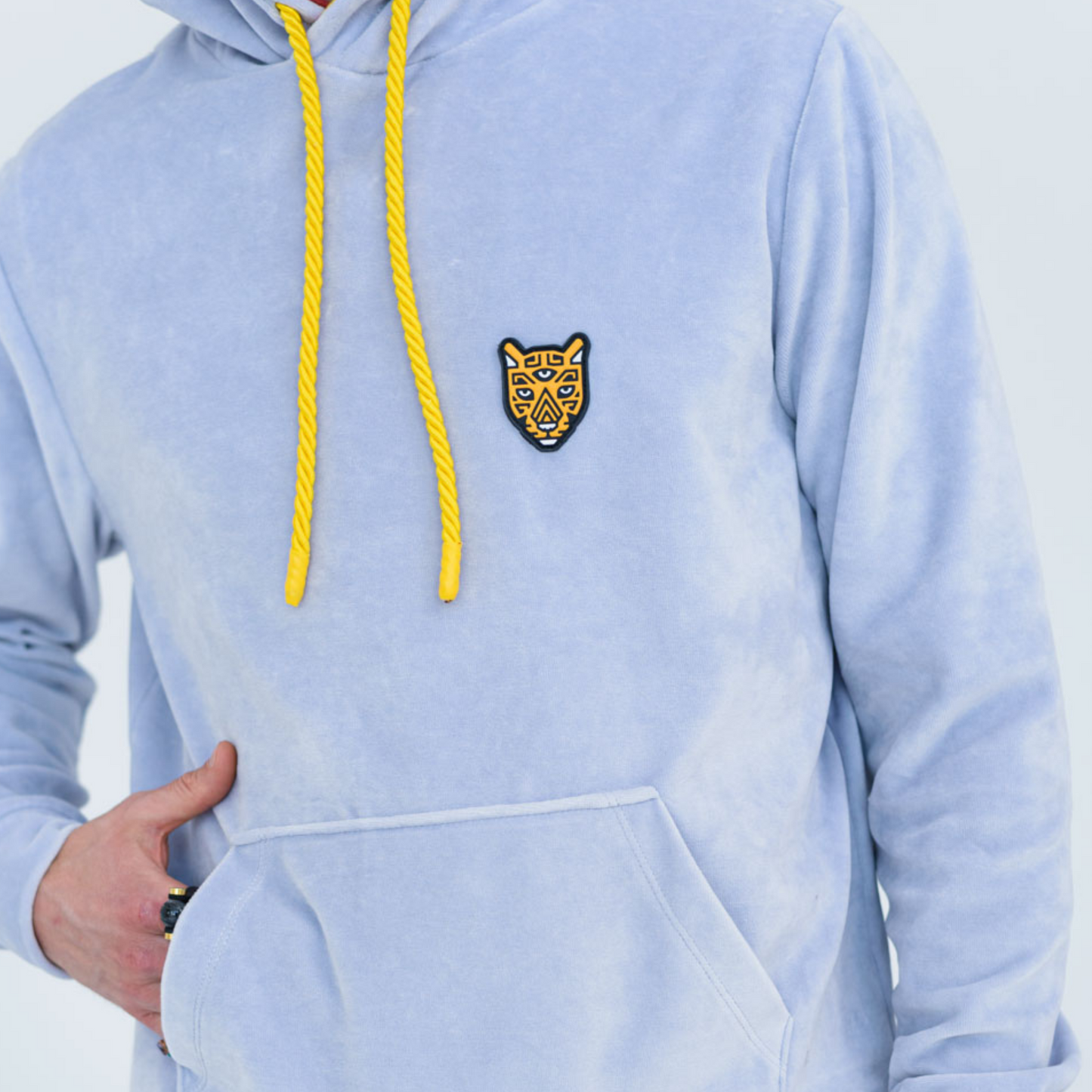 Hoodies Gray Velour High-Quality Clothing Mens High Quality Outfit | by AWAKEN ART