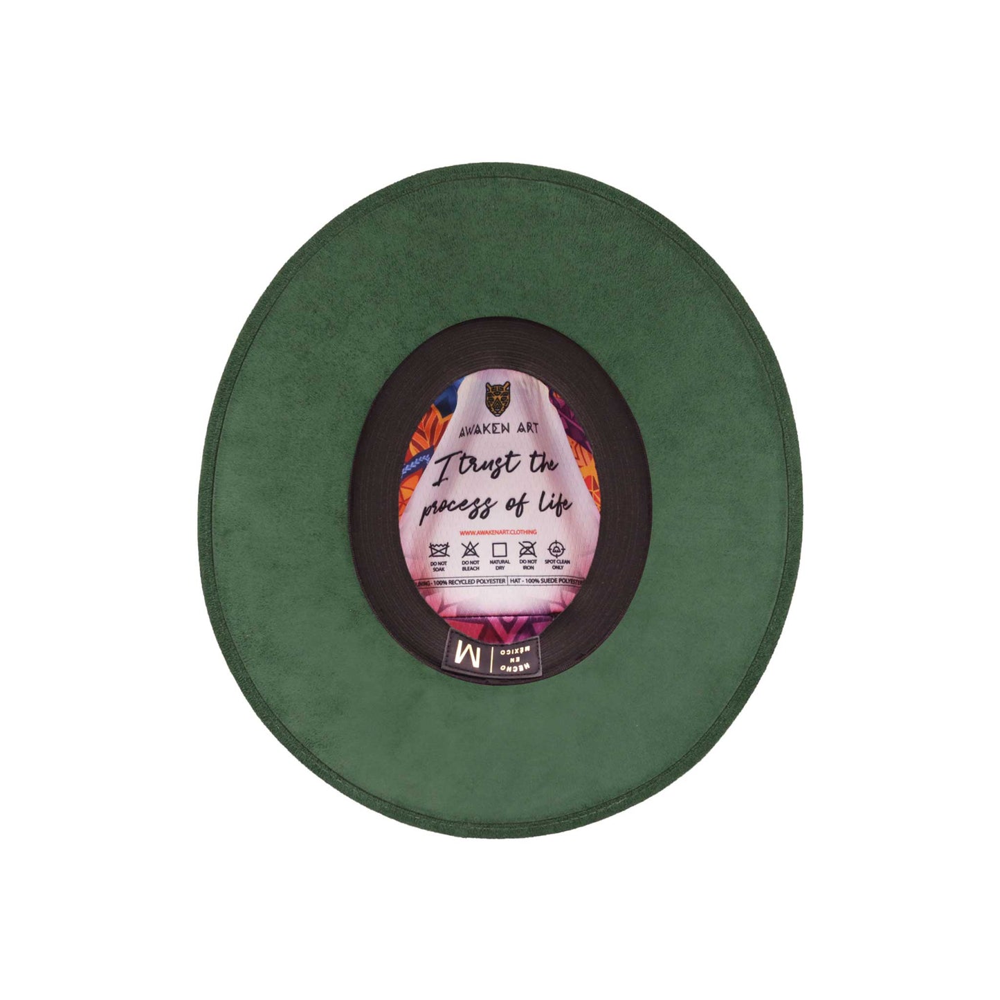Dark Green Awaken Art Fedora Hats