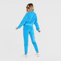 Blue Female Velour Sets Unique Style Artistic Womens Clothing | by AWAKEN ART