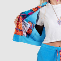 Blue Female Velour Sets Unique Style Artistic Womens Clothing | by AWAKEN ART