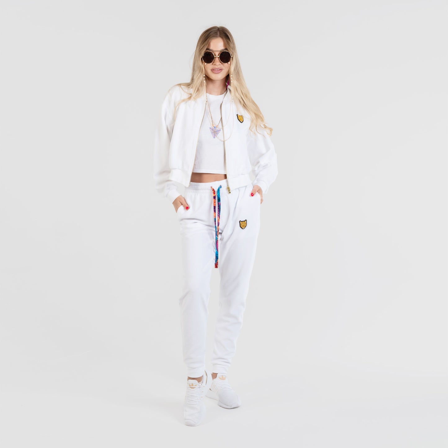 White Female Velour Sets Artistic Womens Clothing | by AWAKEN ART