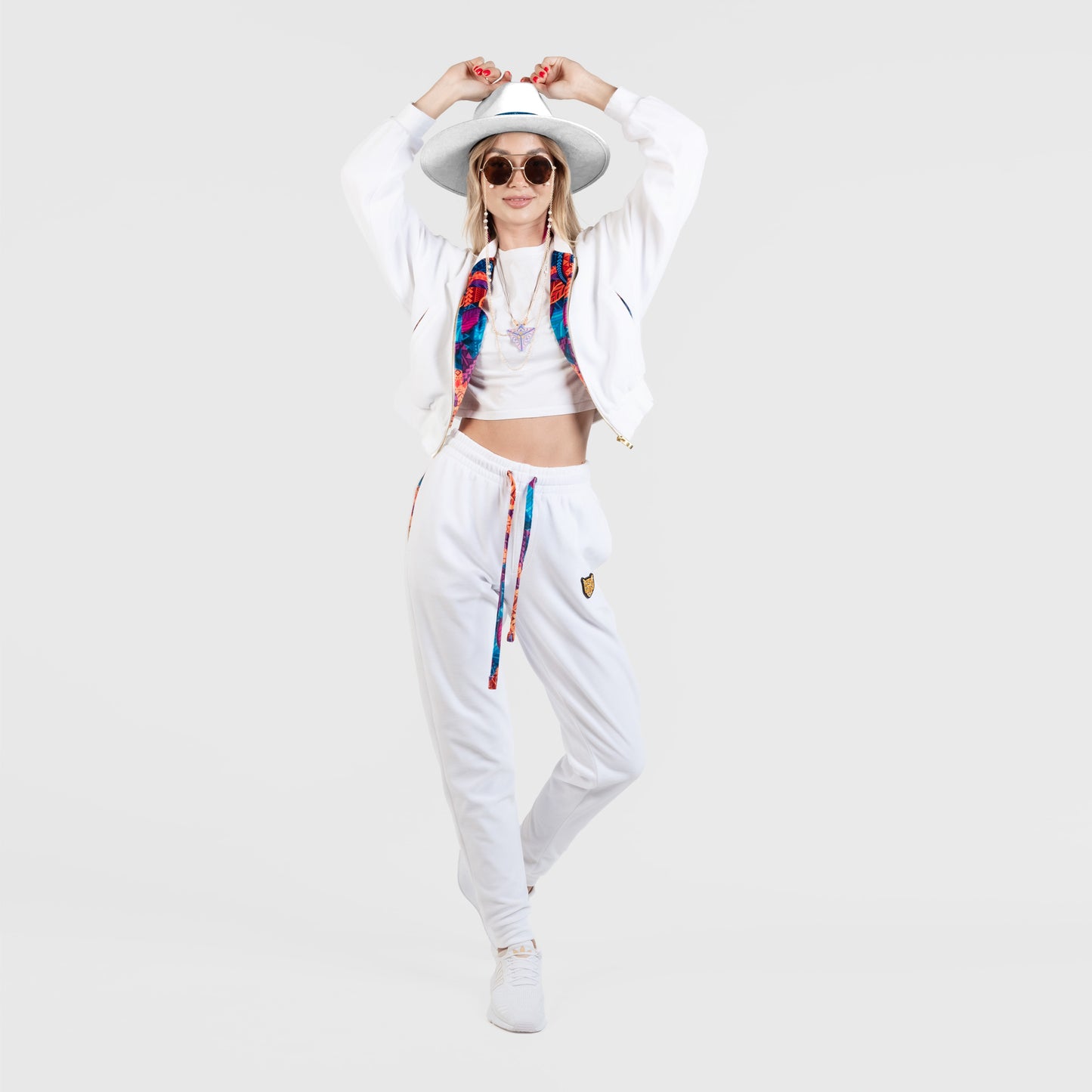 White Female Velour Sets Artistic Womens Clothing | by AWAKEN ART