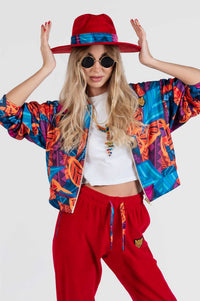 Artistic Female Colorful Velour Style 2 Womens Clothing | by AWAKEN ART