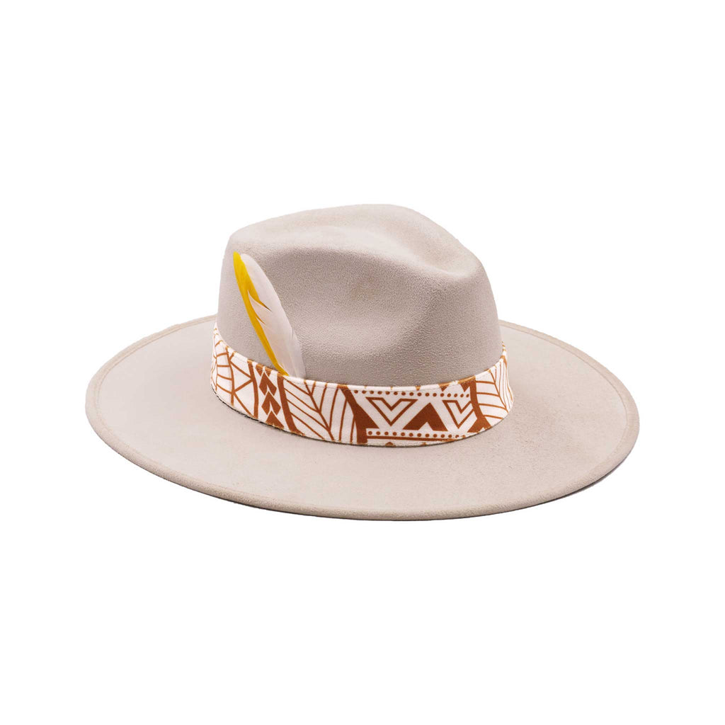 Fedora Hats High Quality White Awaken Art Design