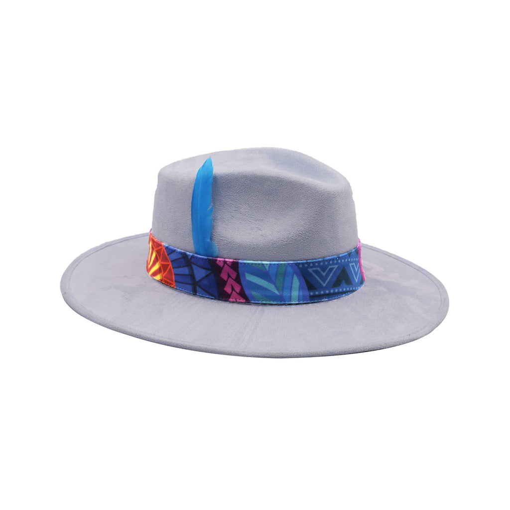 Jasnoniebieski Kapelusz Fedora | AWAKEN ART