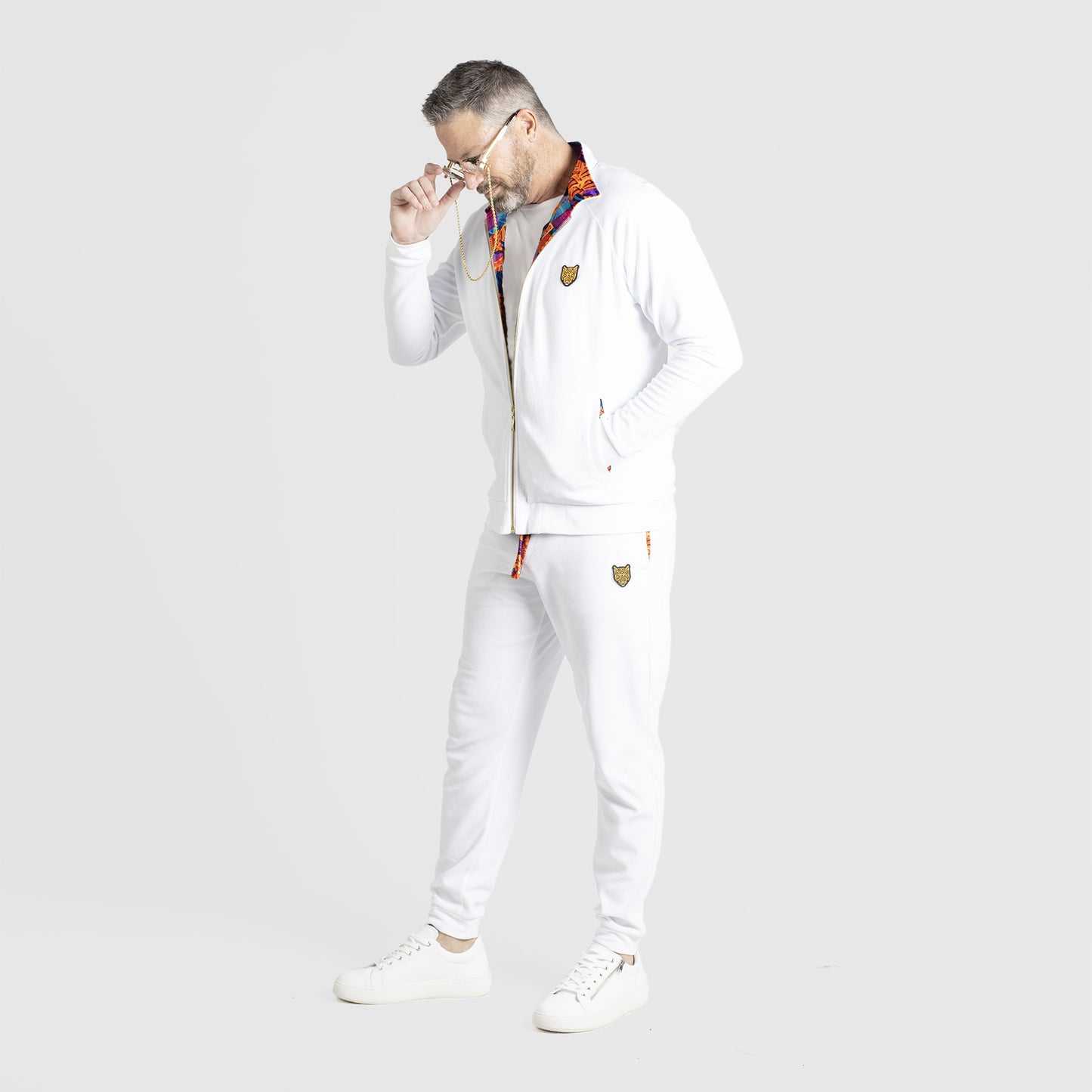 Mens Clothing High Quality Unique Design White Zipper Blouse | by AWAKEN ART