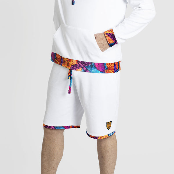 White Shorts Mens Clothing Velour Unique Outfit | by AWAKEN ART