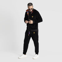 Black Velour Zip-Up Set: Redefining Elegance and Comfort
