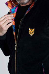 Black Velour Zip-Up Set: Redefining Elegance and Comfort