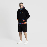 Artistic Velour Black Hoodie Mens Stylish Outfit | by AWAKEN ART