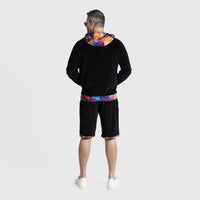 Artistic Velour Black Hoodie Mens Stylish Outfit | by AWAKEN ART