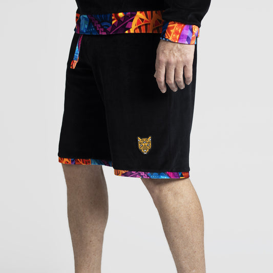 Black Shorts Mens Clothing Velour Unique Outfit | by AWAKEN ART
