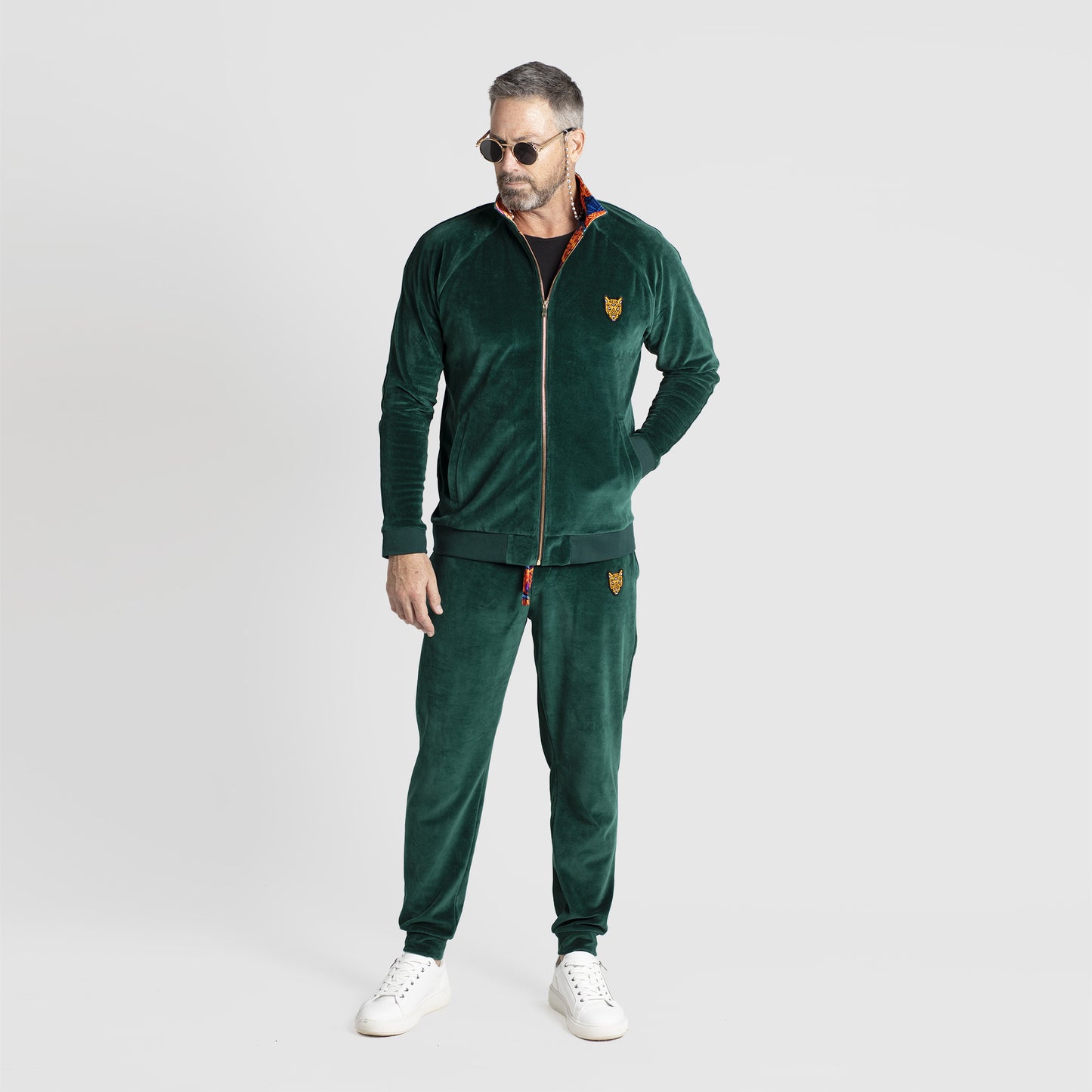 Dark Green Velour Sets Mens High Quality Design | by AWAKEN ART