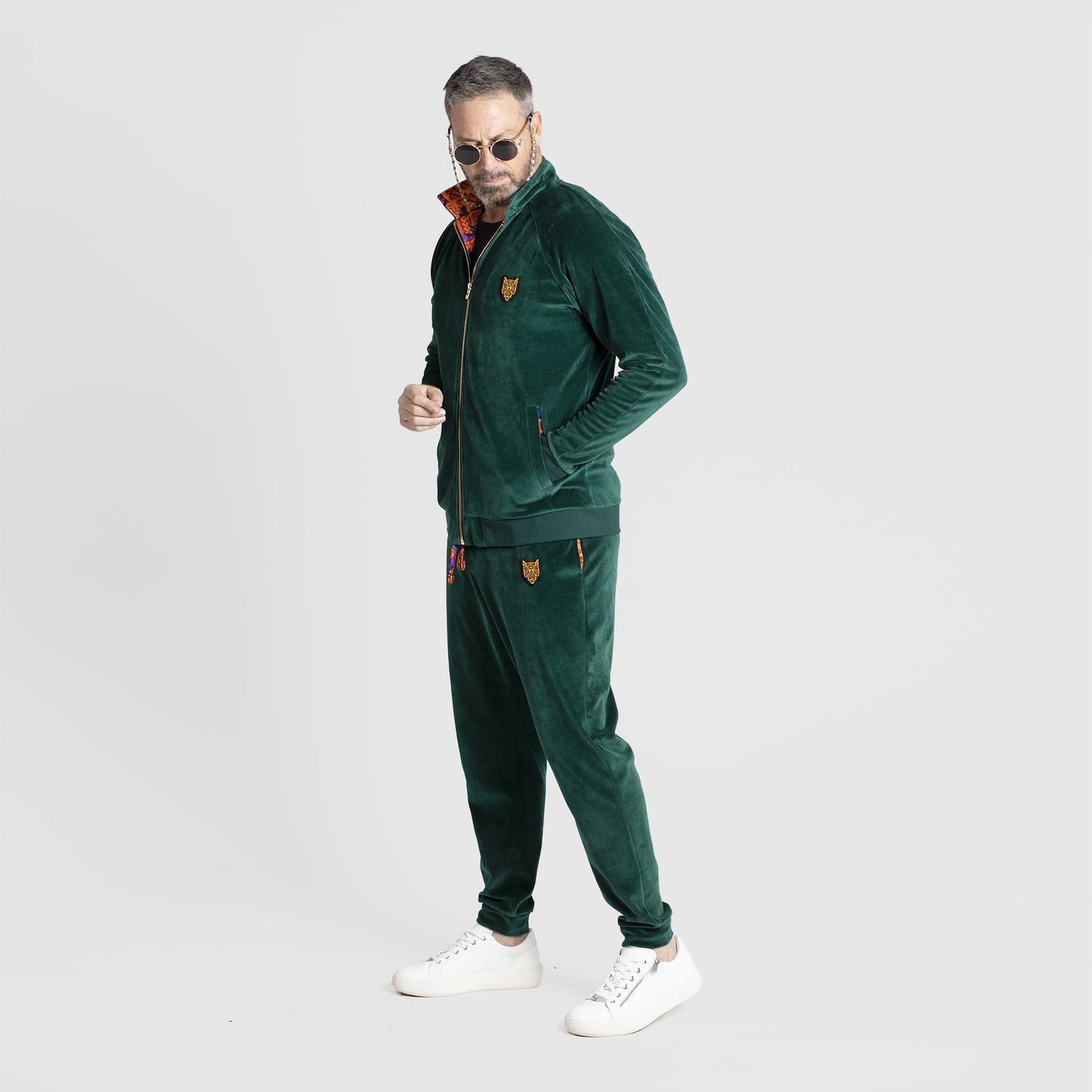 Dark Green Velour Sets Mens High Quality Design | by AWAKEN ART