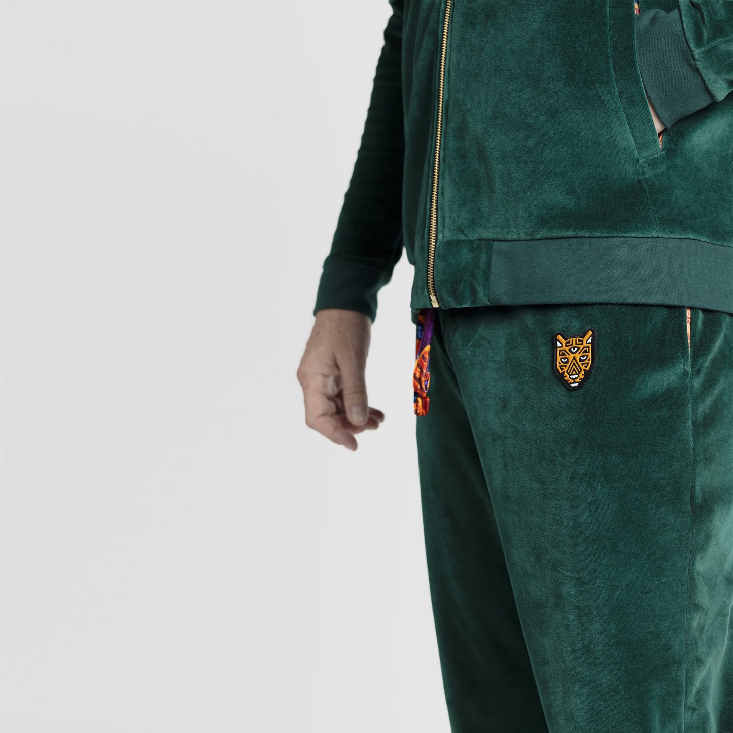 Dark Green Velour Sets Mens High Quality Design | by AWAKEN ART