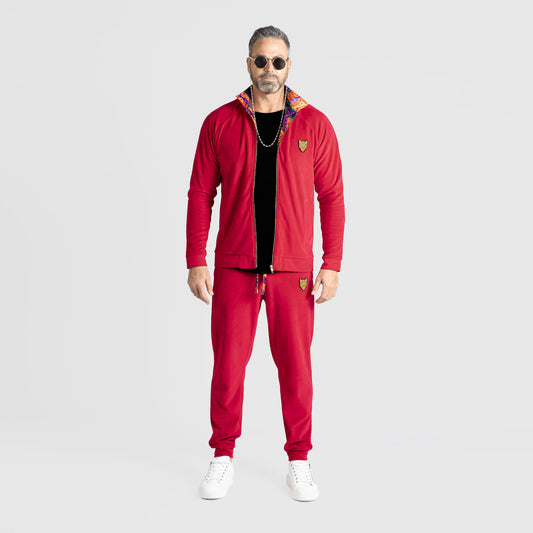 Velour Sets Red Unique Style High Quality Mens Clothing | by AWAKEN ART