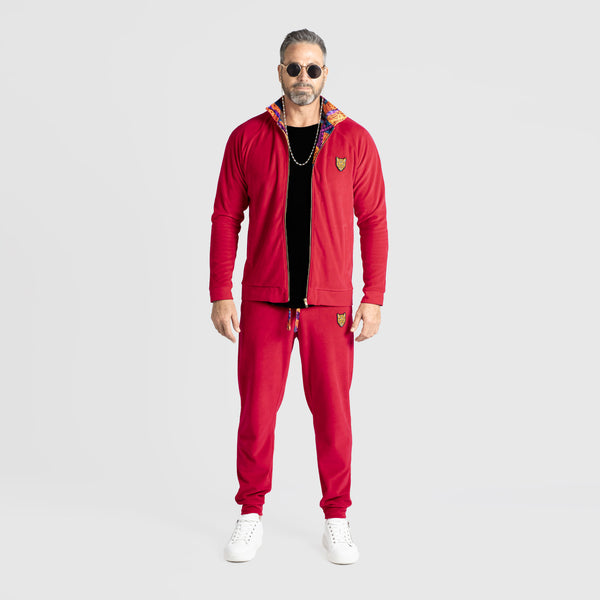 Velour Sets Red Unique Style High Quality Mens Clothing | by AWAKEN ART