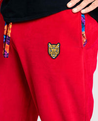 Red Velour Pants High Quality Mens Clothing Stylish Design | by AWAKEN ART