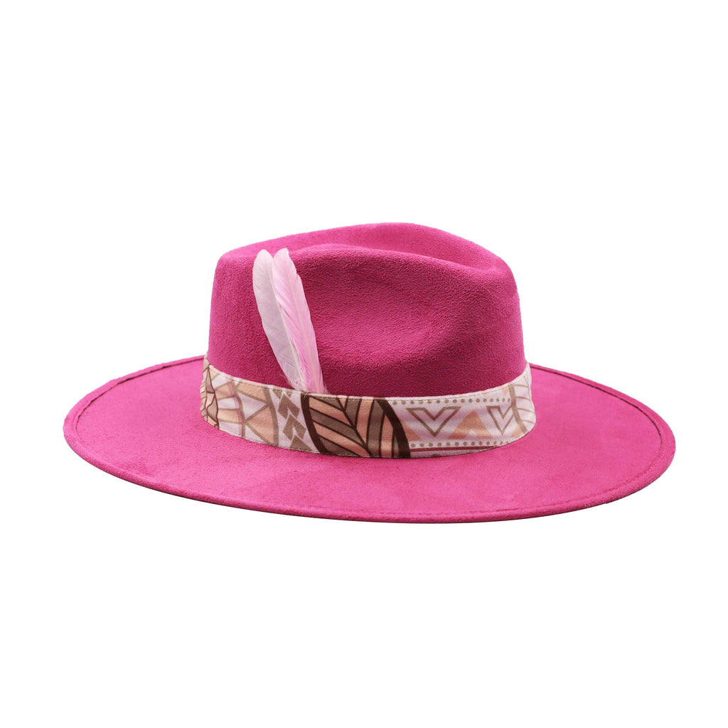 Stylish Fedora Pink Hats Artistic Design