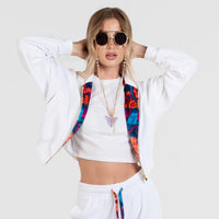 White Female Velour Sets Artistic Womens Clothing | by AWAKEN ART