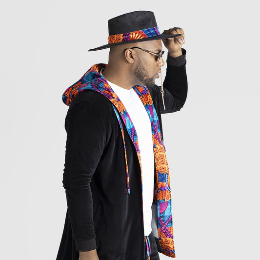 Mens Cardigan Black Stylish Outfit Unique Quality Design | by AWAKEN ART