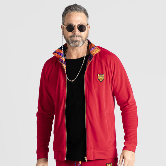 Velour Sets Red Unique Style High Quality Mens Clothing | by AWAKEN ART